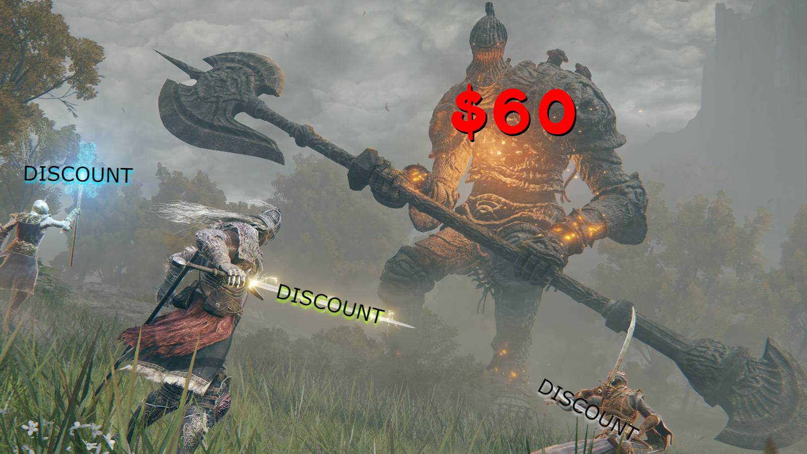 elden ring giant armor players fight