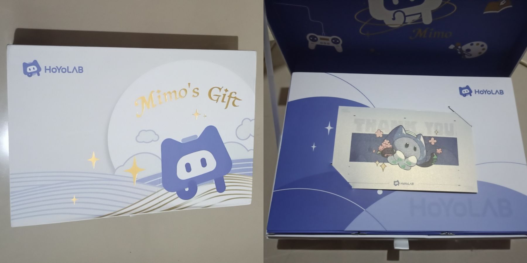 external view of mimo's gift box