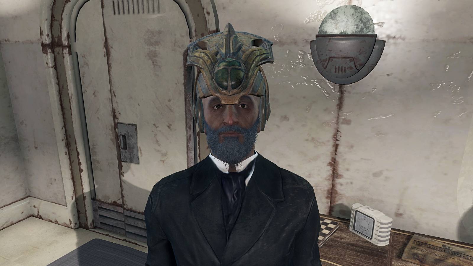 fallout 4 lorenzo cabot with the strange artifact staring into your soul