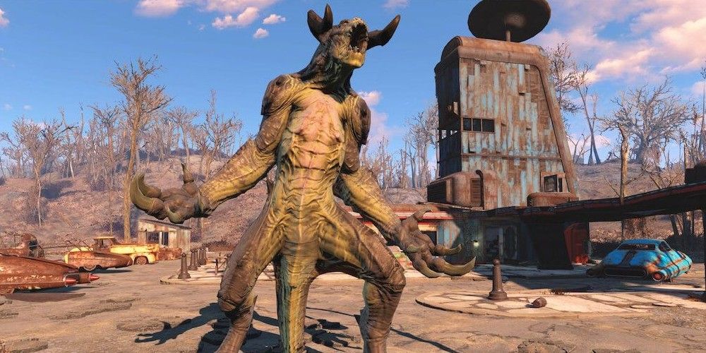 Deathclaw roaring in Fallout 4
