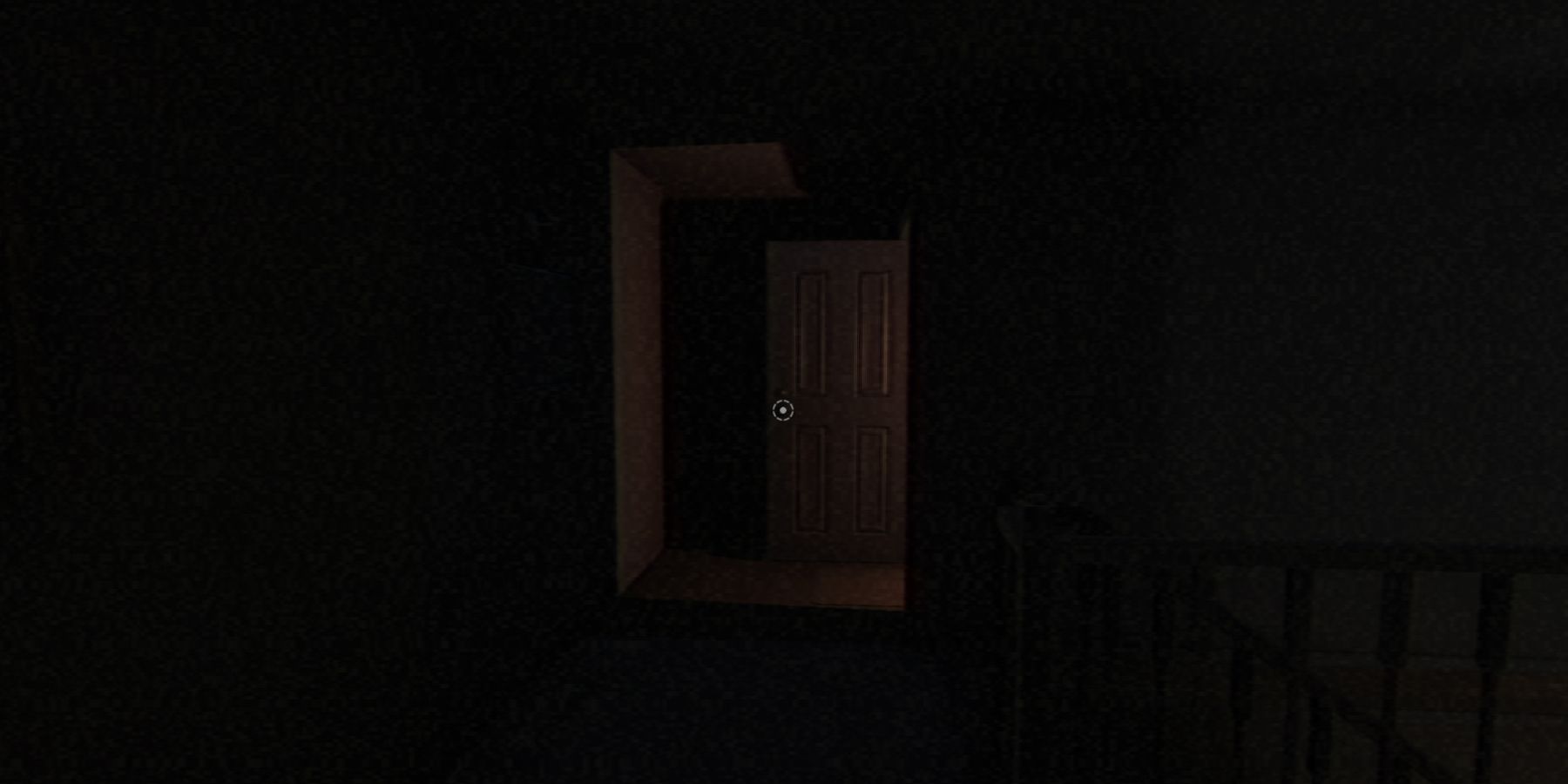 fears to fathom dark room with door open