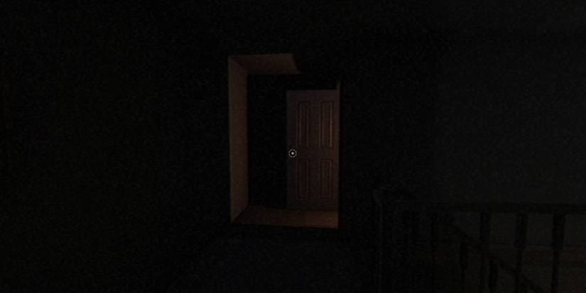 fears to fathom dark room with door open