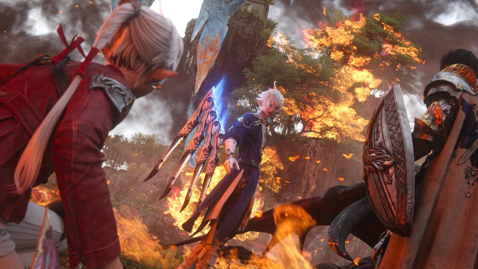 ffxiv ew alphinaud alisaie job buffs reaper dancer samurai paladin black mage ninja