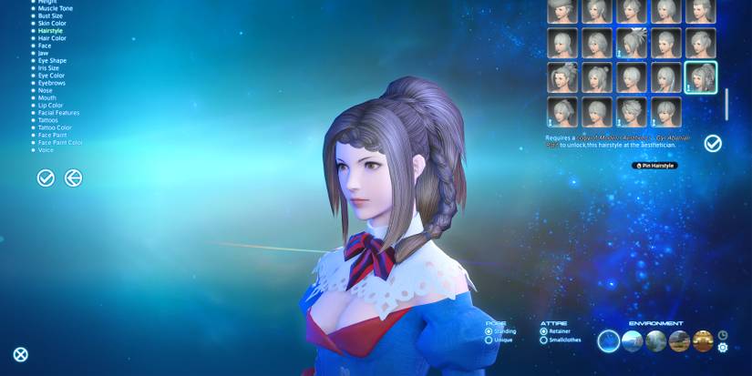 Final Fantasy 14 Gyr Abanian Plat Hairstyle