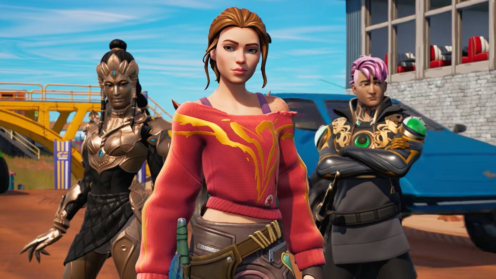 fortnite interact with a computer terminal at a mole team drill site