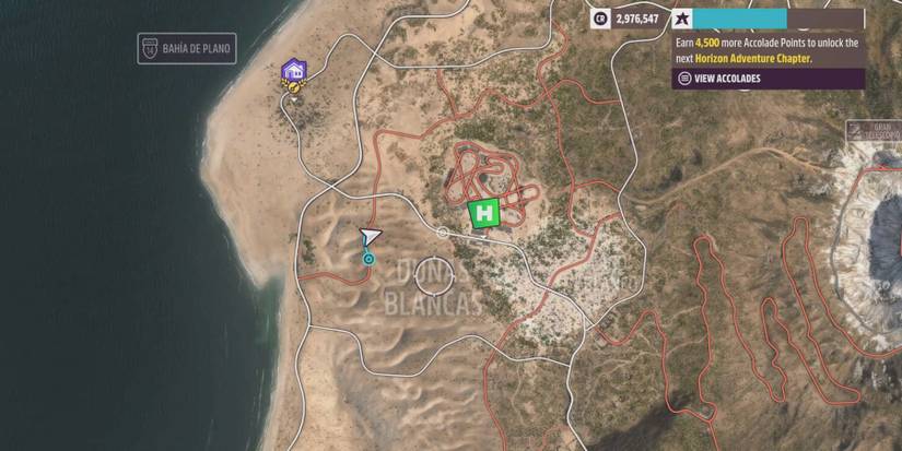 forza horizon 5 dunas blancas map