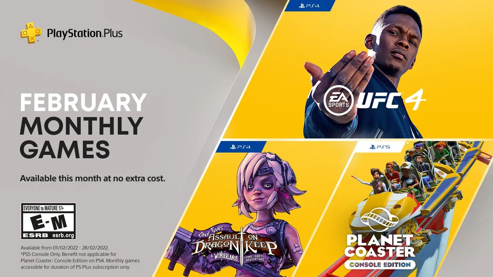free ps plus games february 2022