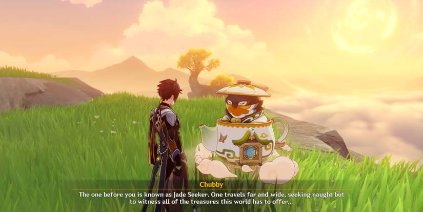 chubby and zhongli from genshin impact