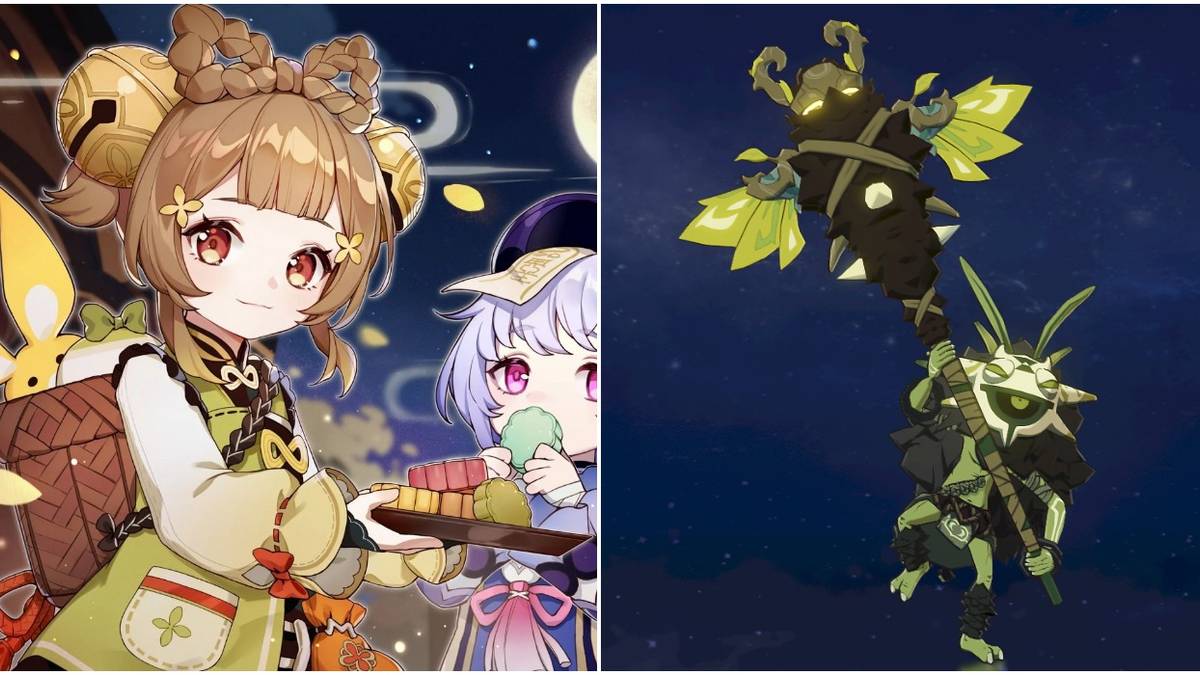 genshin impact dendro yaoyao dendro samachurl split image