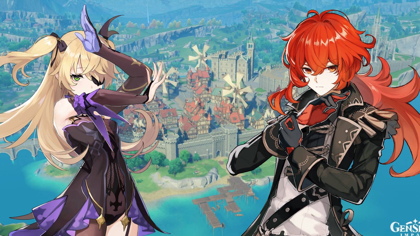 genshin-impact-skin-leak-diluc-fischl