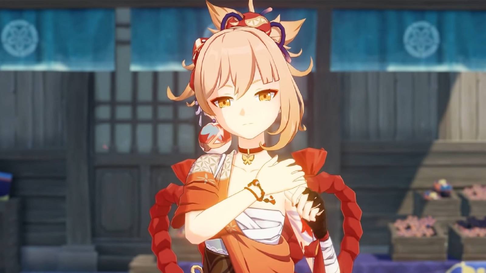 genshin impact yoimiya thoughtful feature