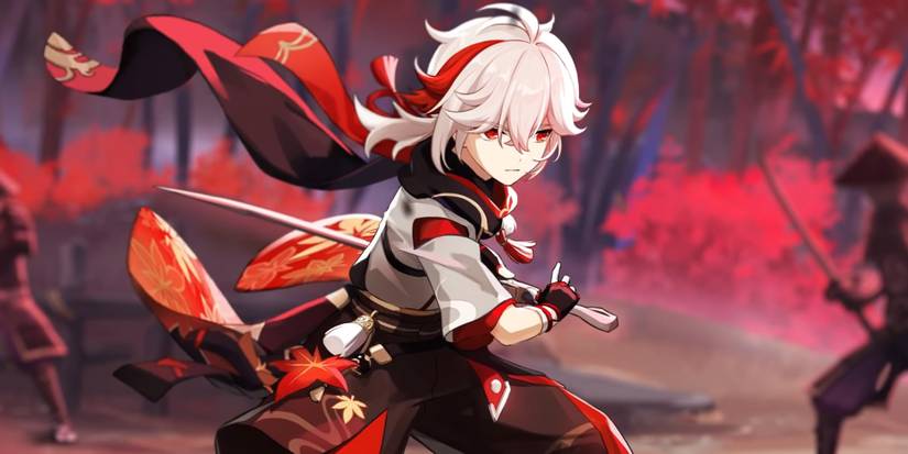 kazuha during genshin impact cutscene