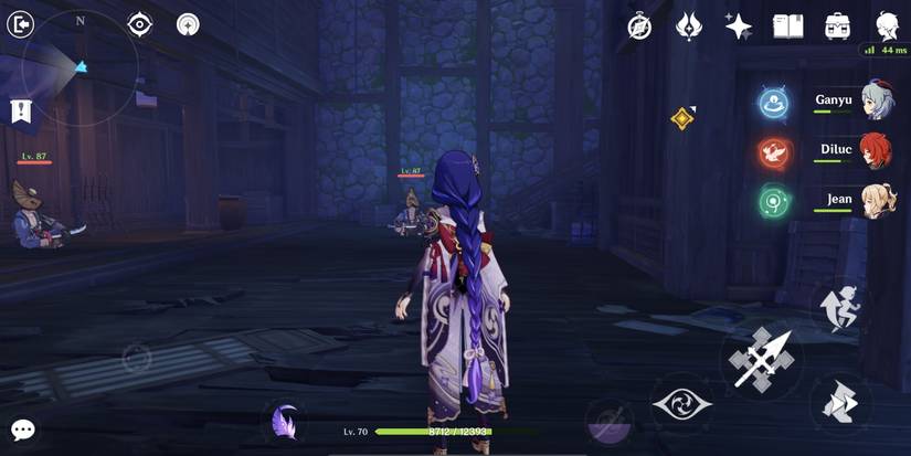 raiden shogun and nobushi enemies in shakkei pavilion from genshin impact