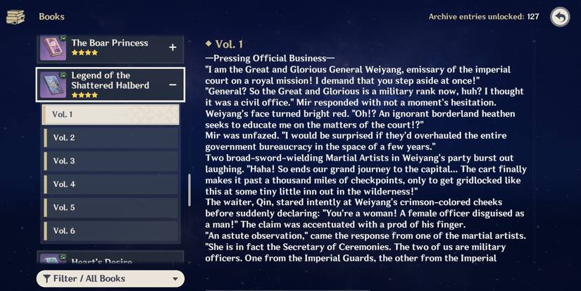 legend of shattered halberd description from genshin impact