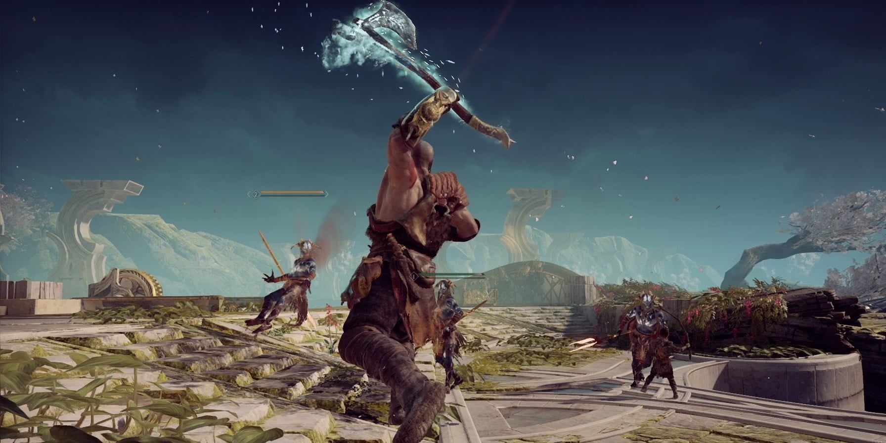 god of war kratos doing a runic attack 