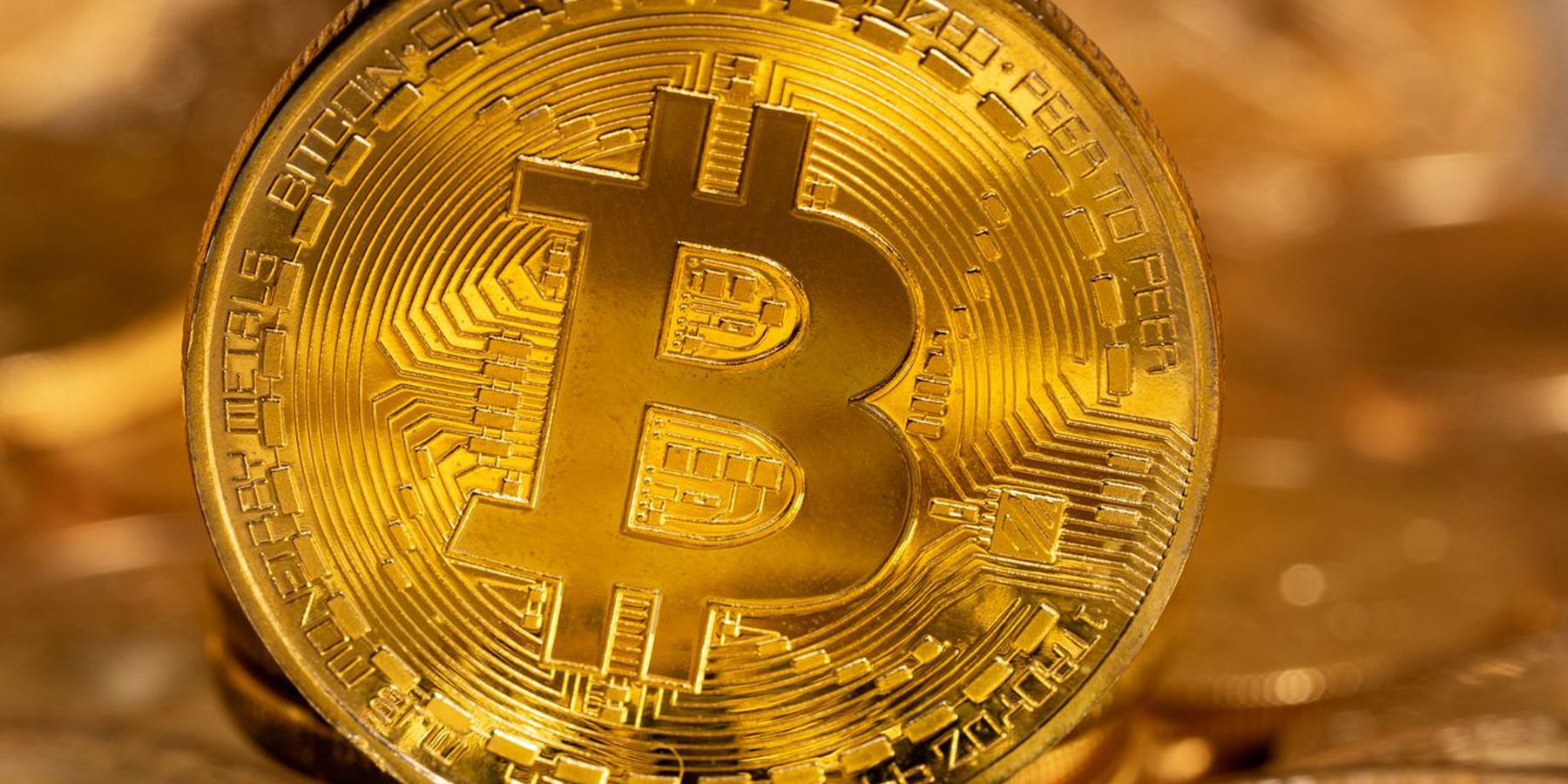 gold Bitcoin coin