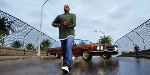 CJ walking in Grand Theft Auto San Andreas