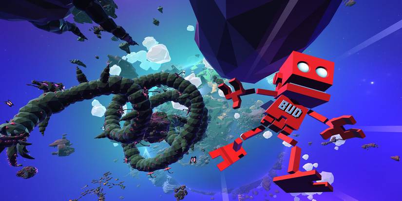 Robot falling from the sky