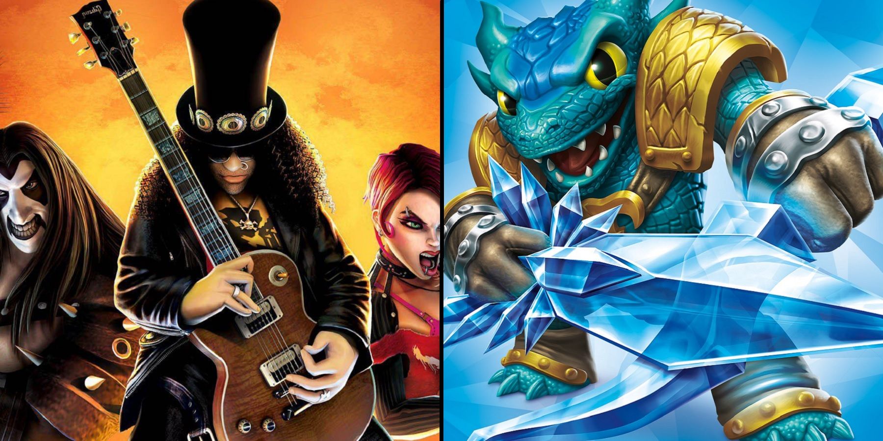 guitar hero and skylanders