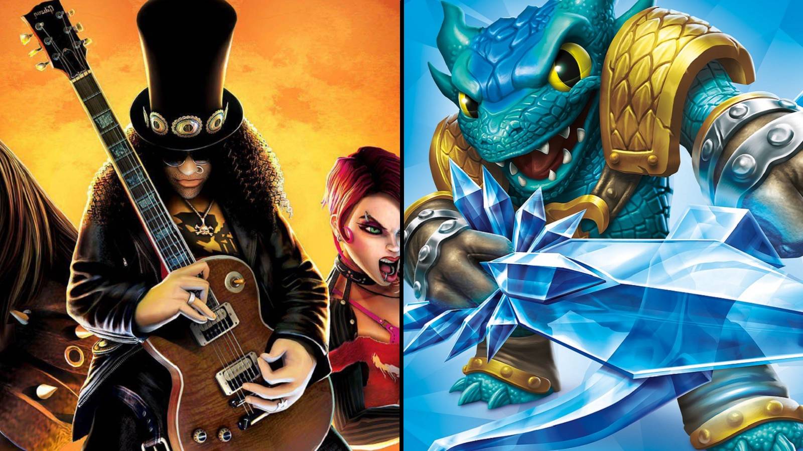 guitar hero and skylanders