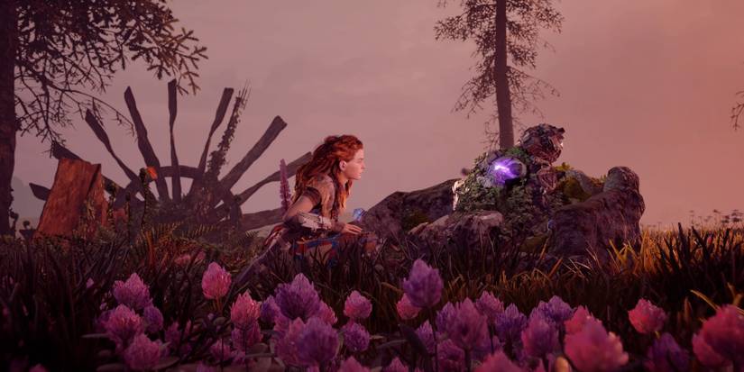 horizon zero dawn aloy and elisabet sobeck field flowers