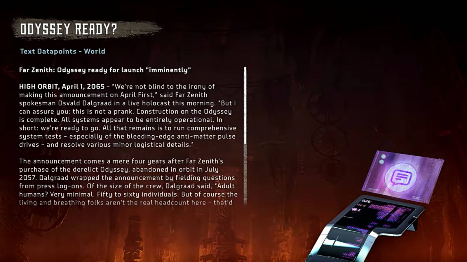 horizon zero dawn odyssey ready datapoint screen text