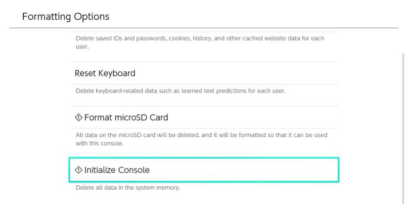 how-to-factory-reset-nintendo-switch-02-initialize-console