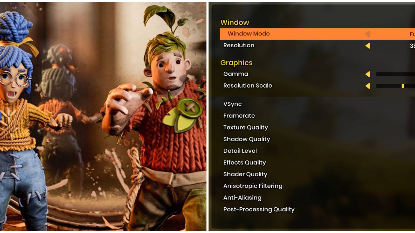 it takes two settings on PC