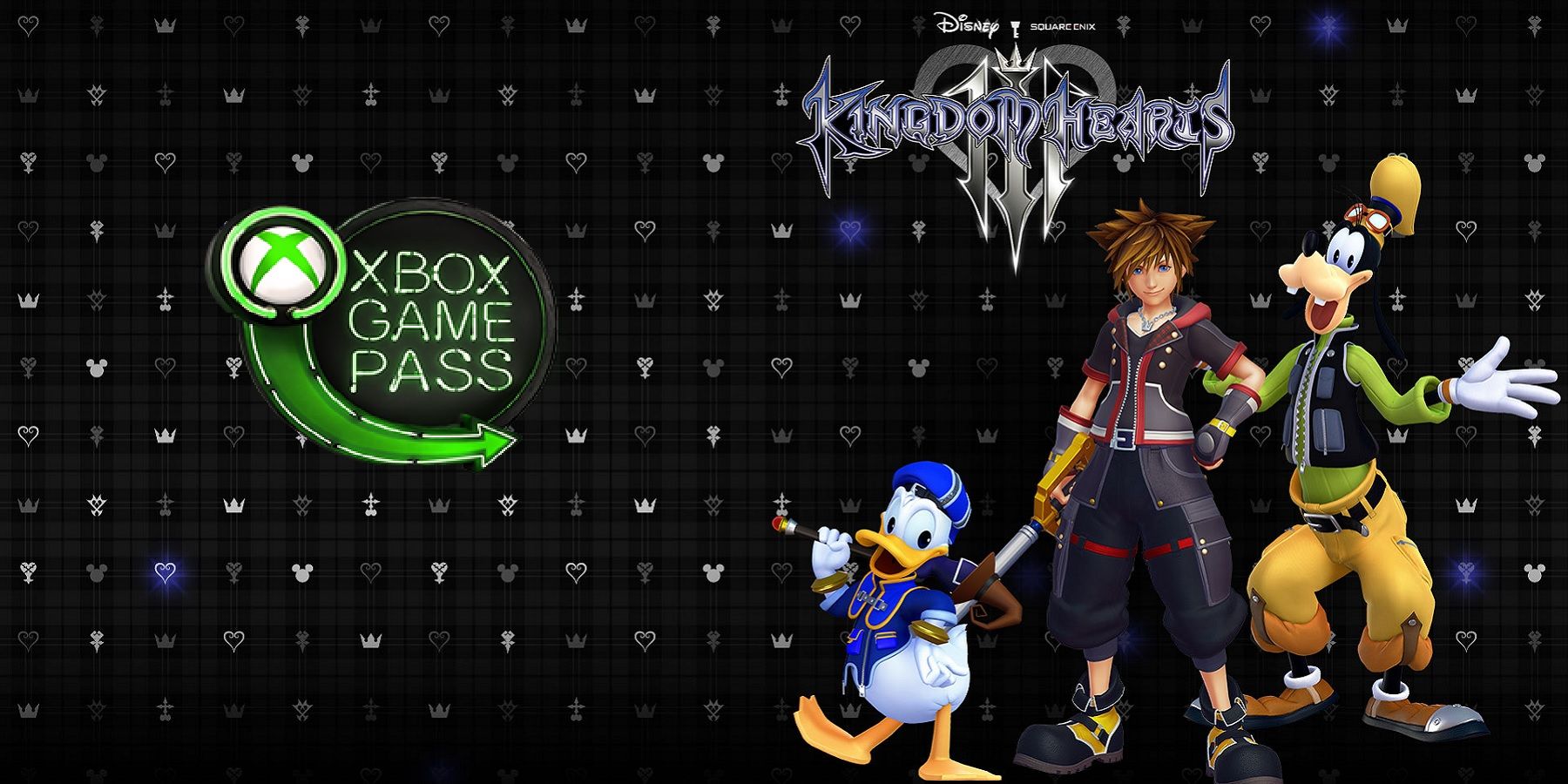 kingdom hearts 3 with xbox game pass logo