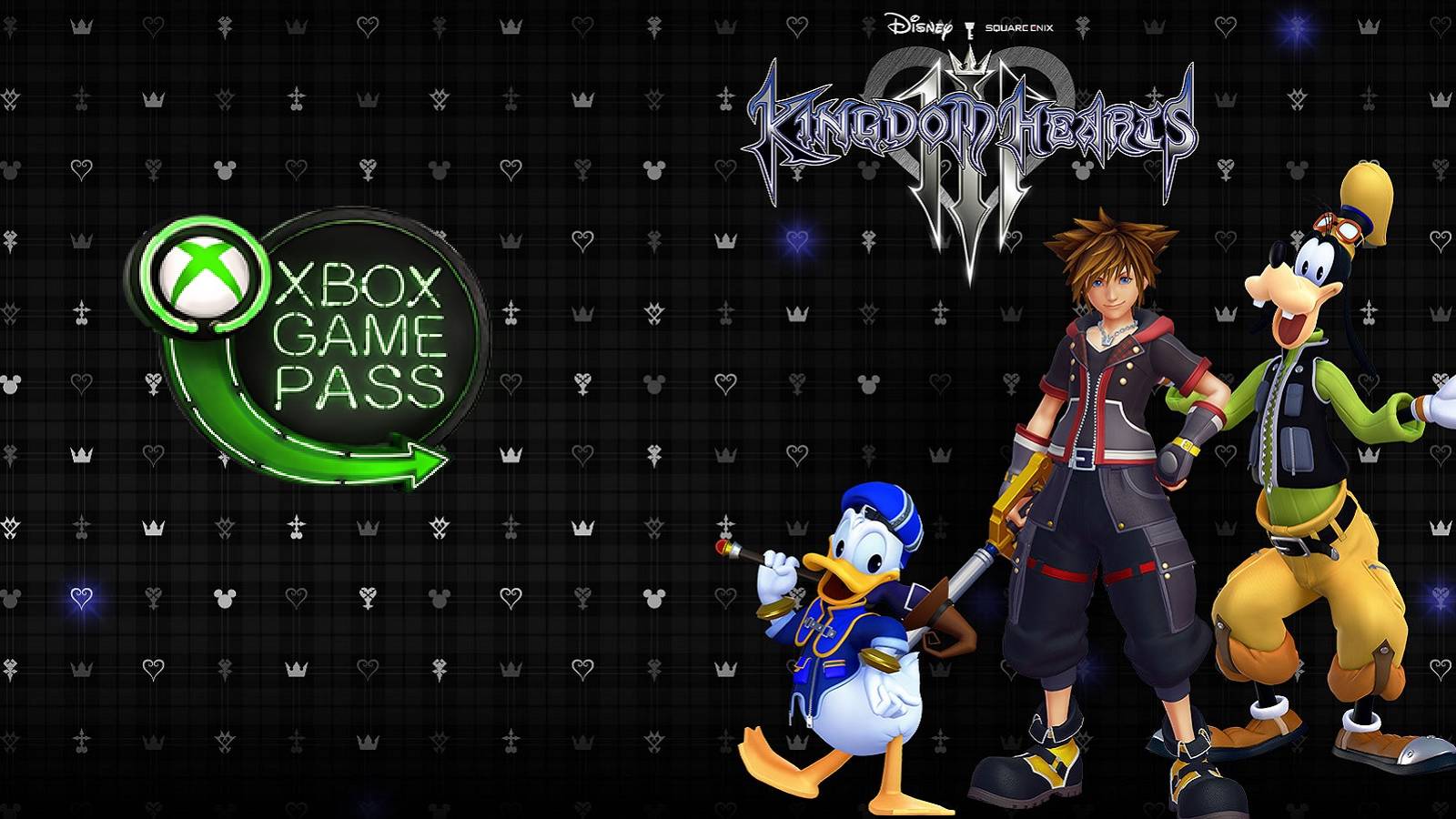kingdom hearts 3 with xbox game pass logo