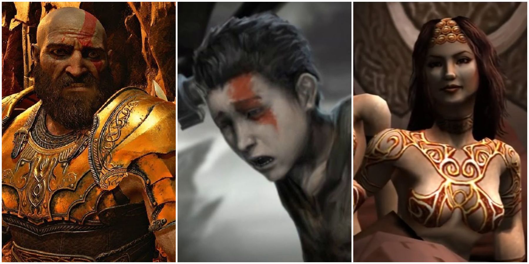 Why doesn't Kratos now have a second scar on his stomach from the