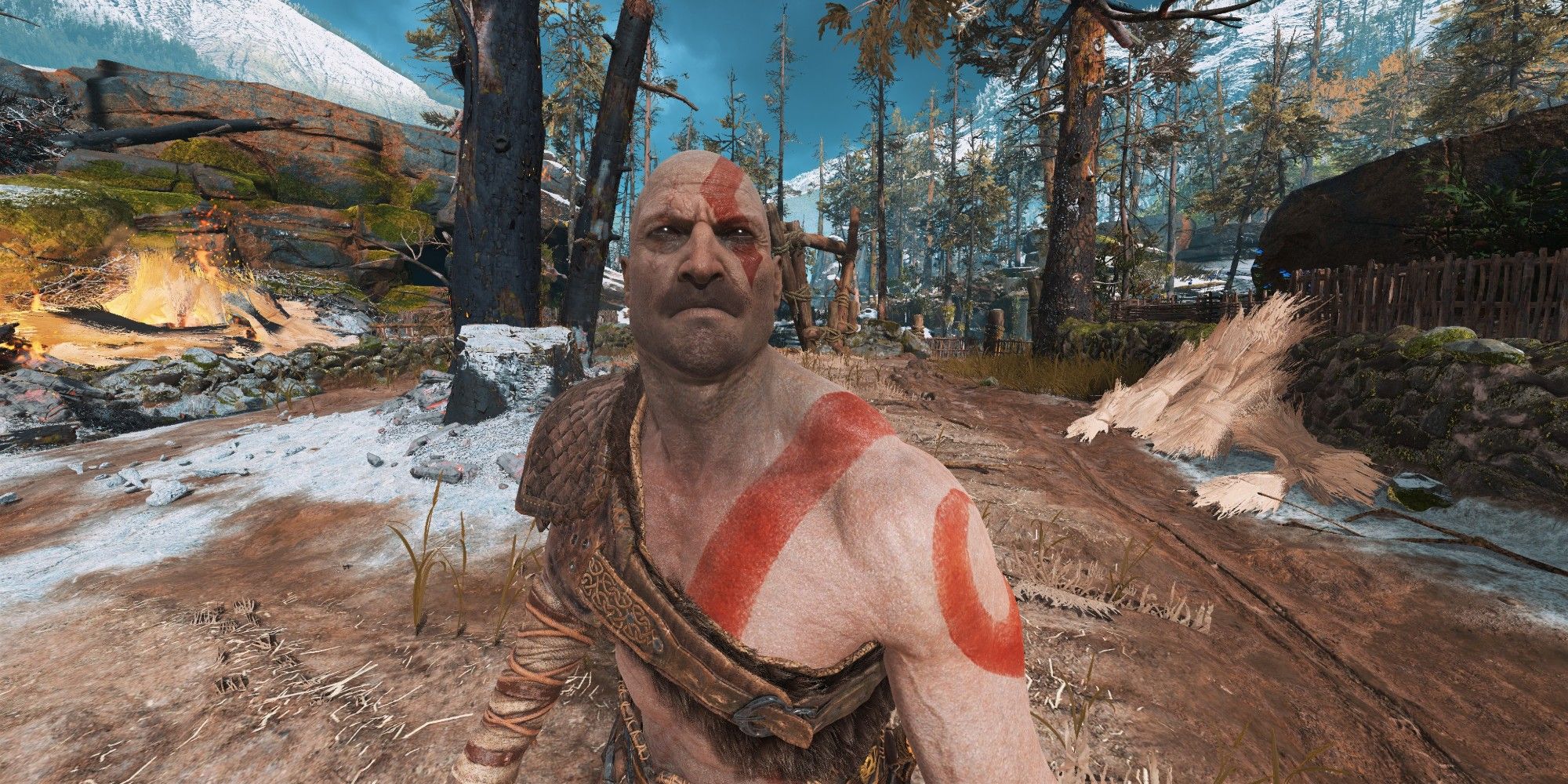 kratos no beard