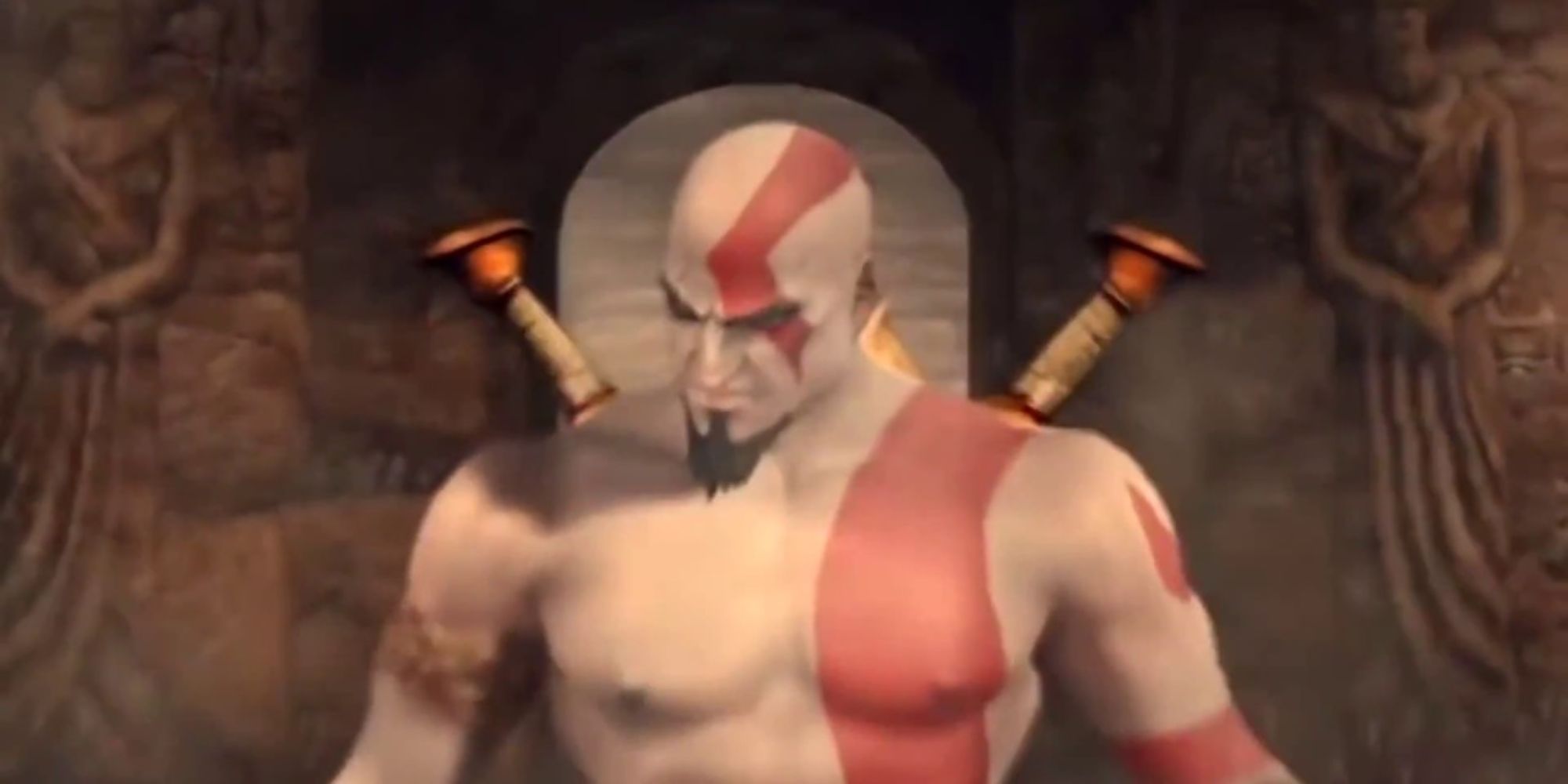 kratos white skin in god fo war