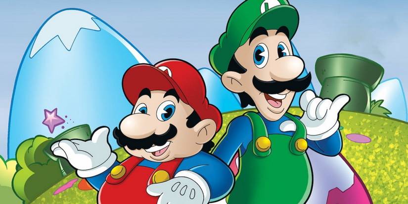 mario and luigi cartoon artwork