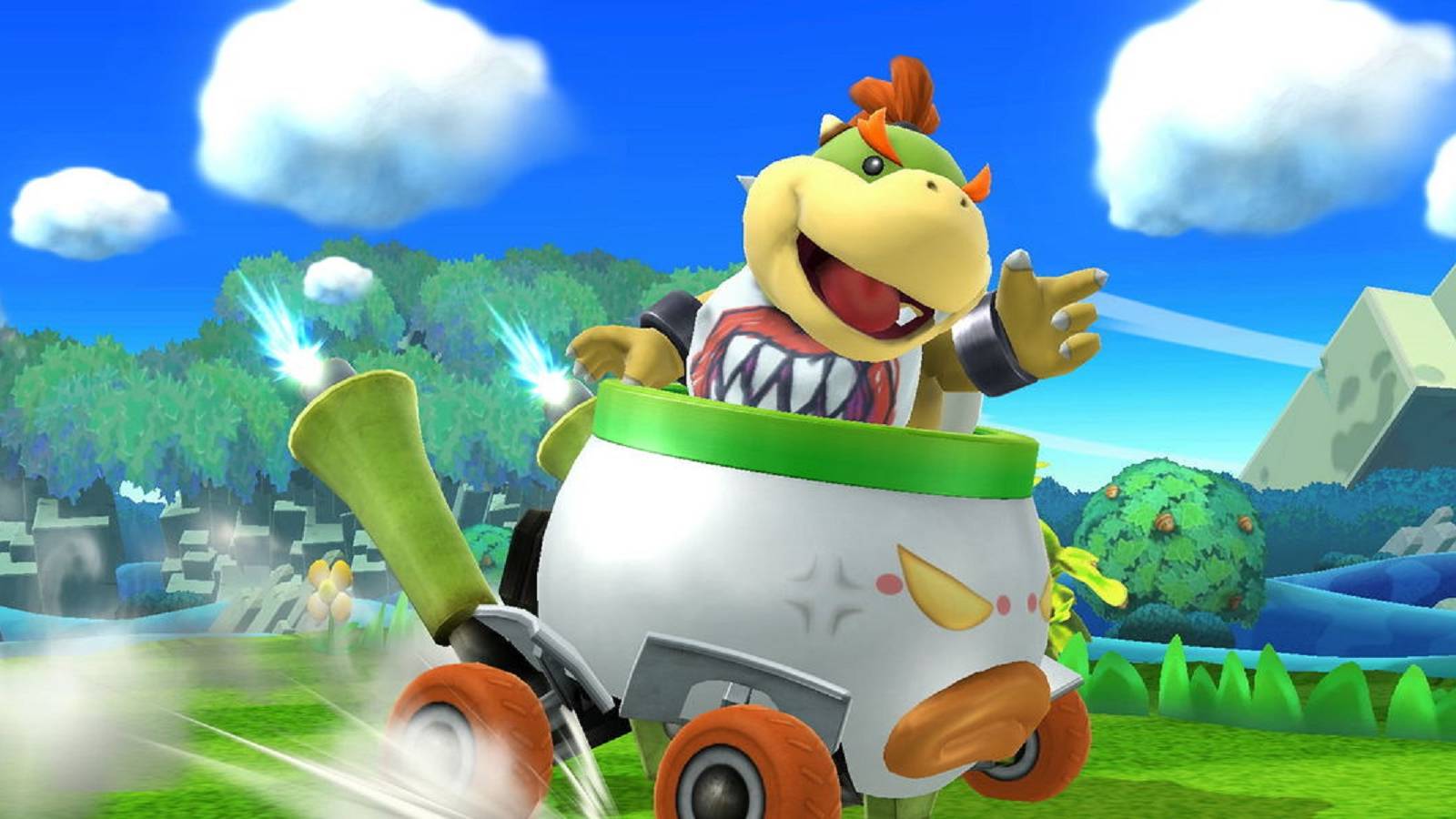 mario bowser jr clown kart feature