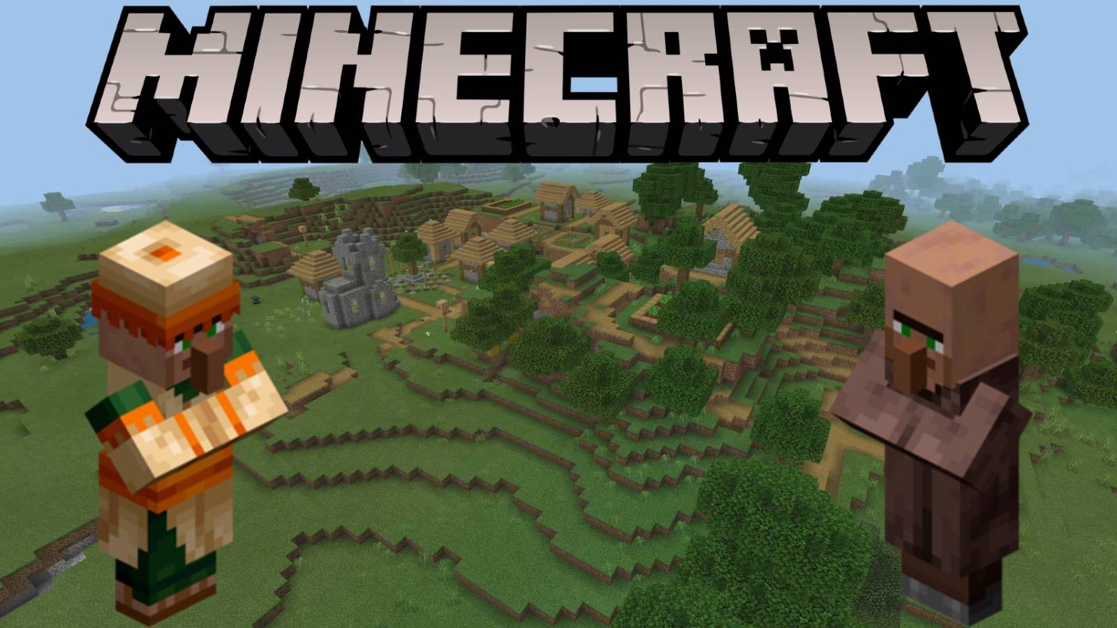 minecraft villagers and logo