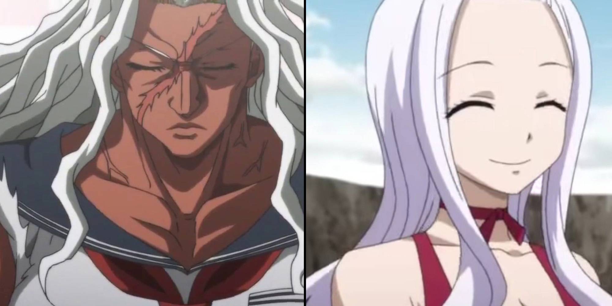 Female white hair anime characters