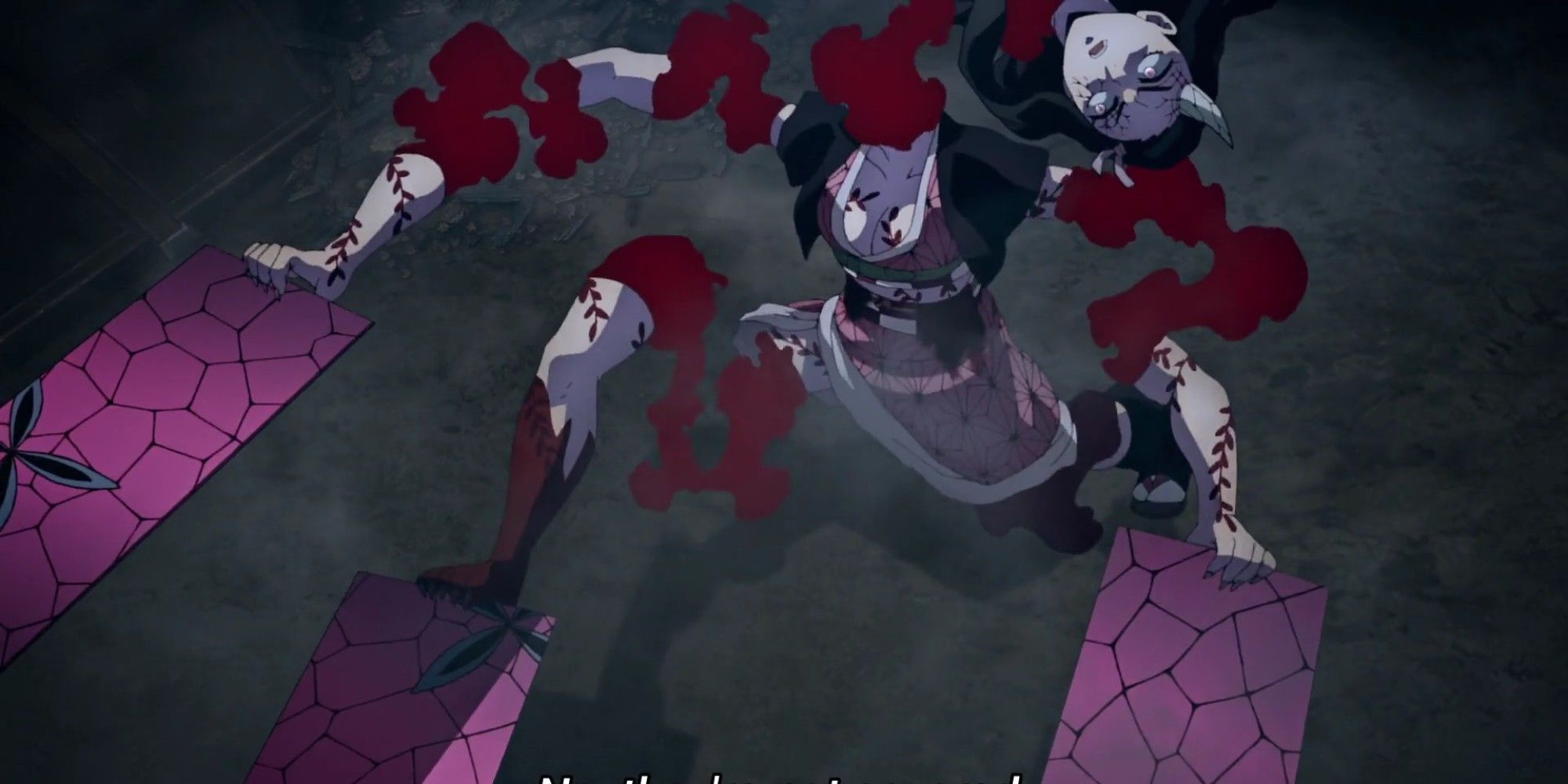 nezuko blood control in demon slayer