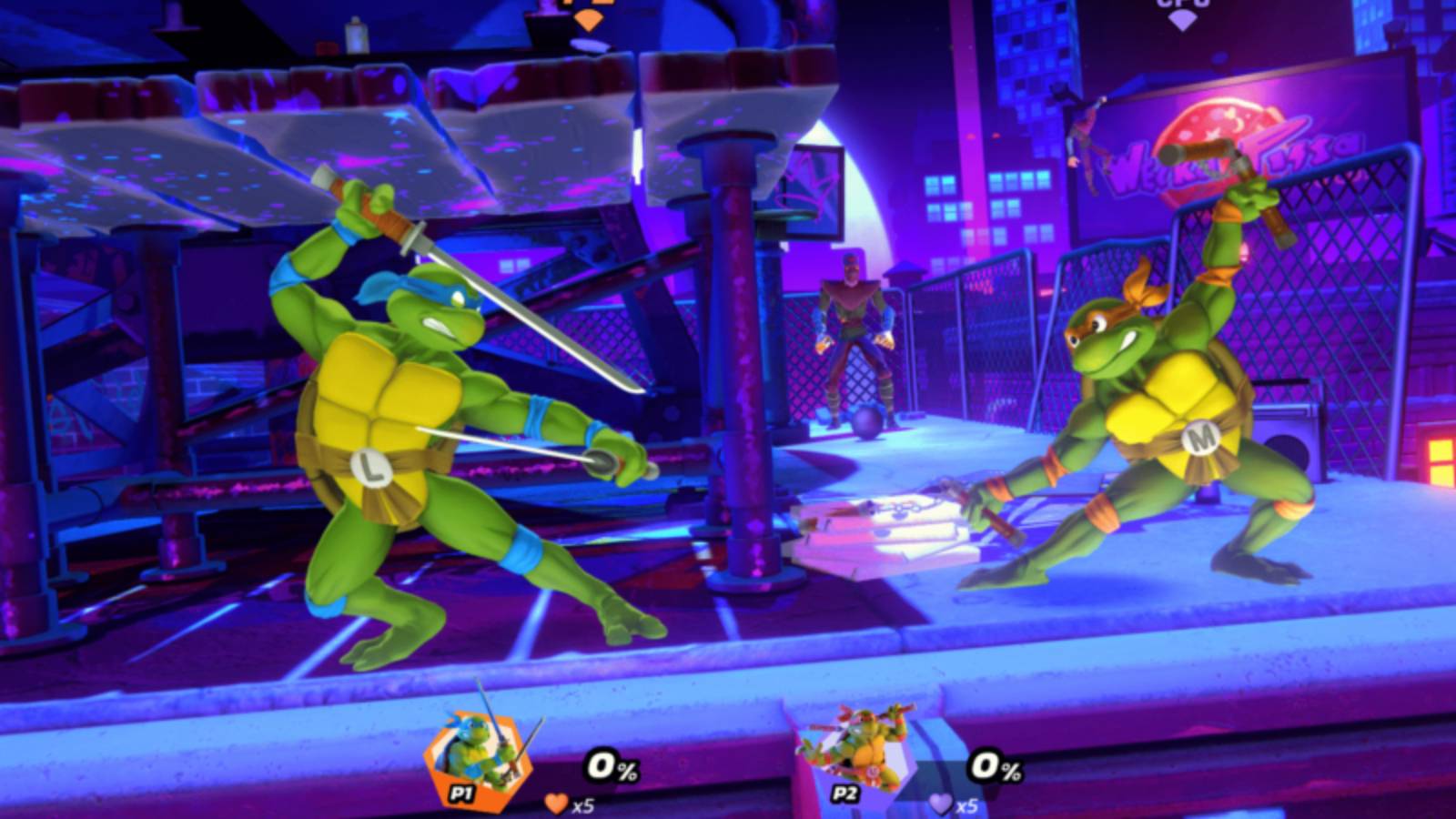 nickelodeon all-star brawl leonardo michelangelo