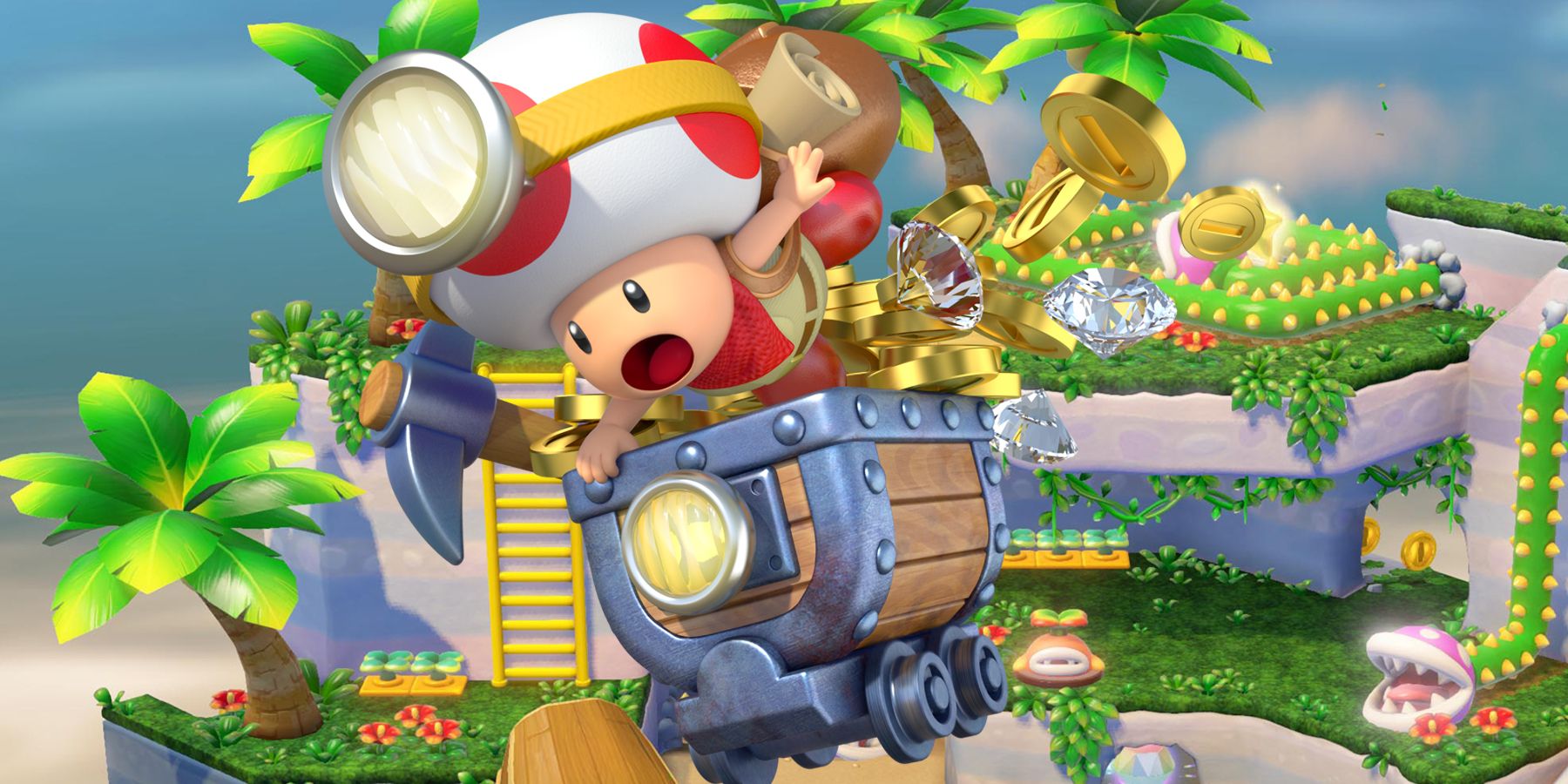 captain toad minecart off the rails
