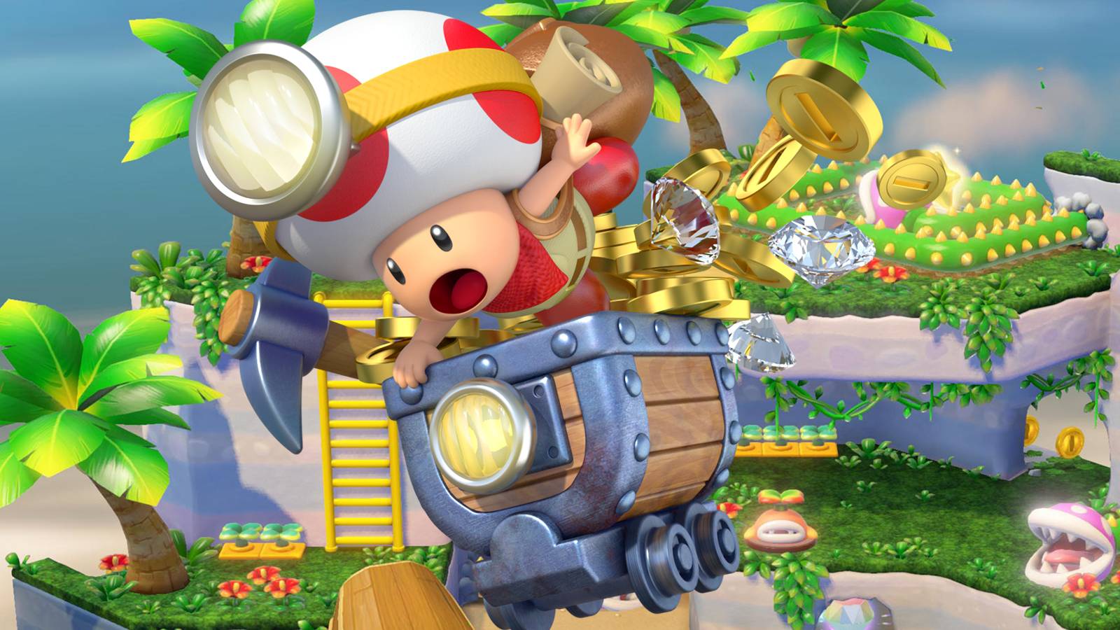 captain toad minecart off the rails