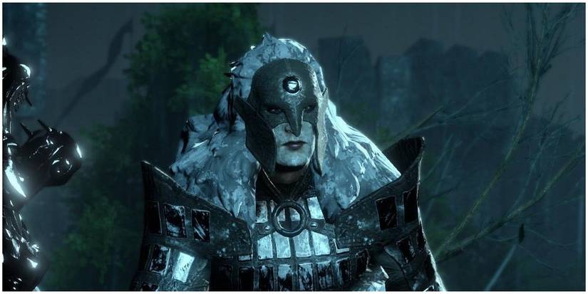 Helmeted Avvar warrior.