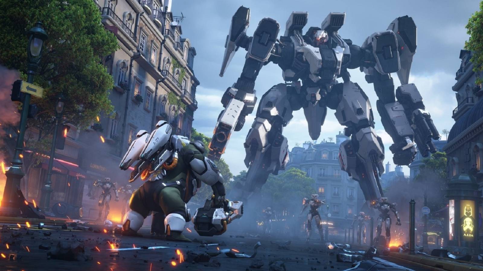 overwatch 2 winston fight titan robot