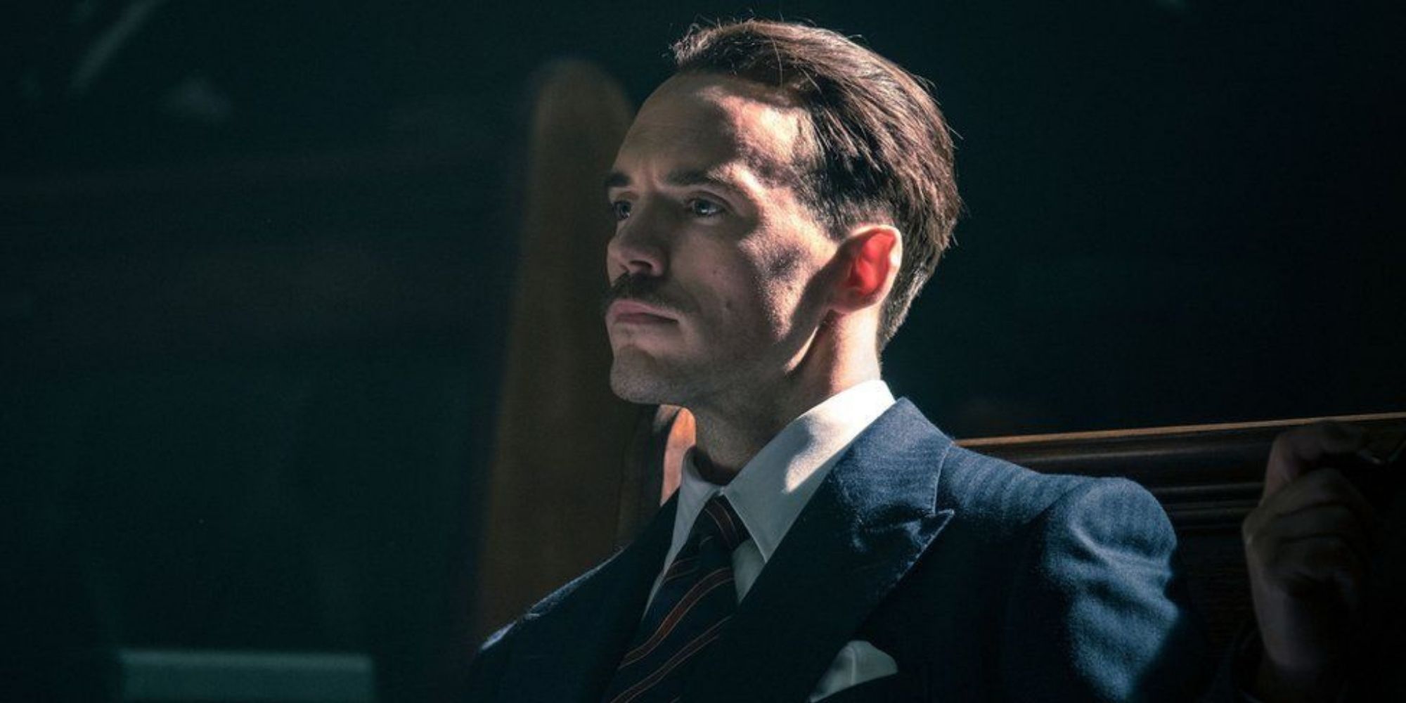 The character Oswald Mosley from Peaky Blinders.