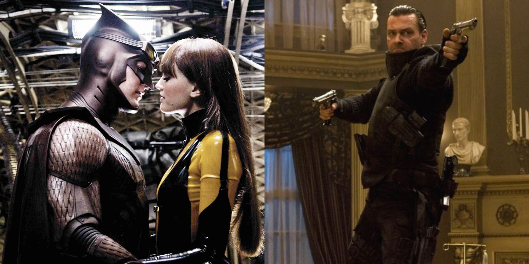 R-rated mainstream superhero movies ranked by Rotten Tomatoes feature split image The Watchmen and The Punisher: War Zone