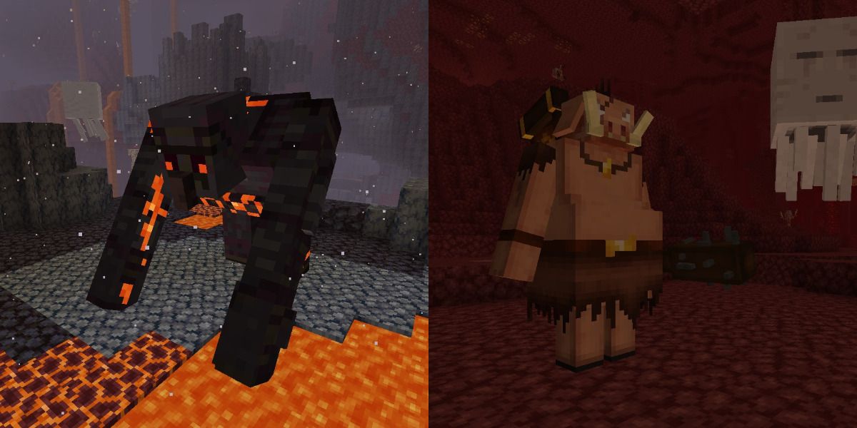 Minecraft AdventureZ Mod Blackstone Golem & Piglin Brute