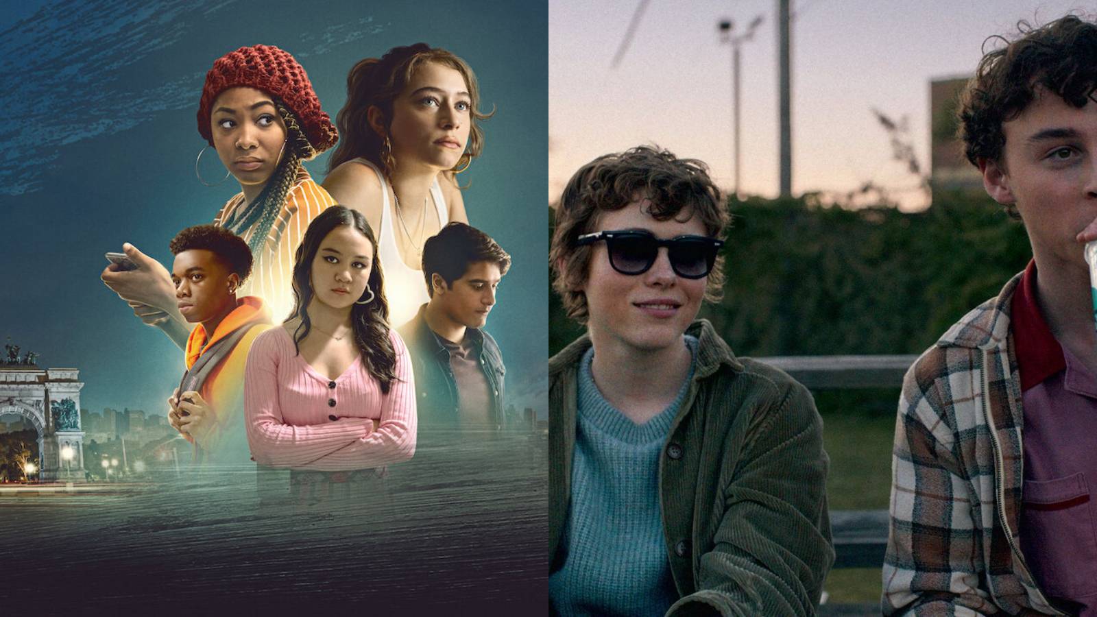 Grand Army (left), I Am Not Okay With This (right)