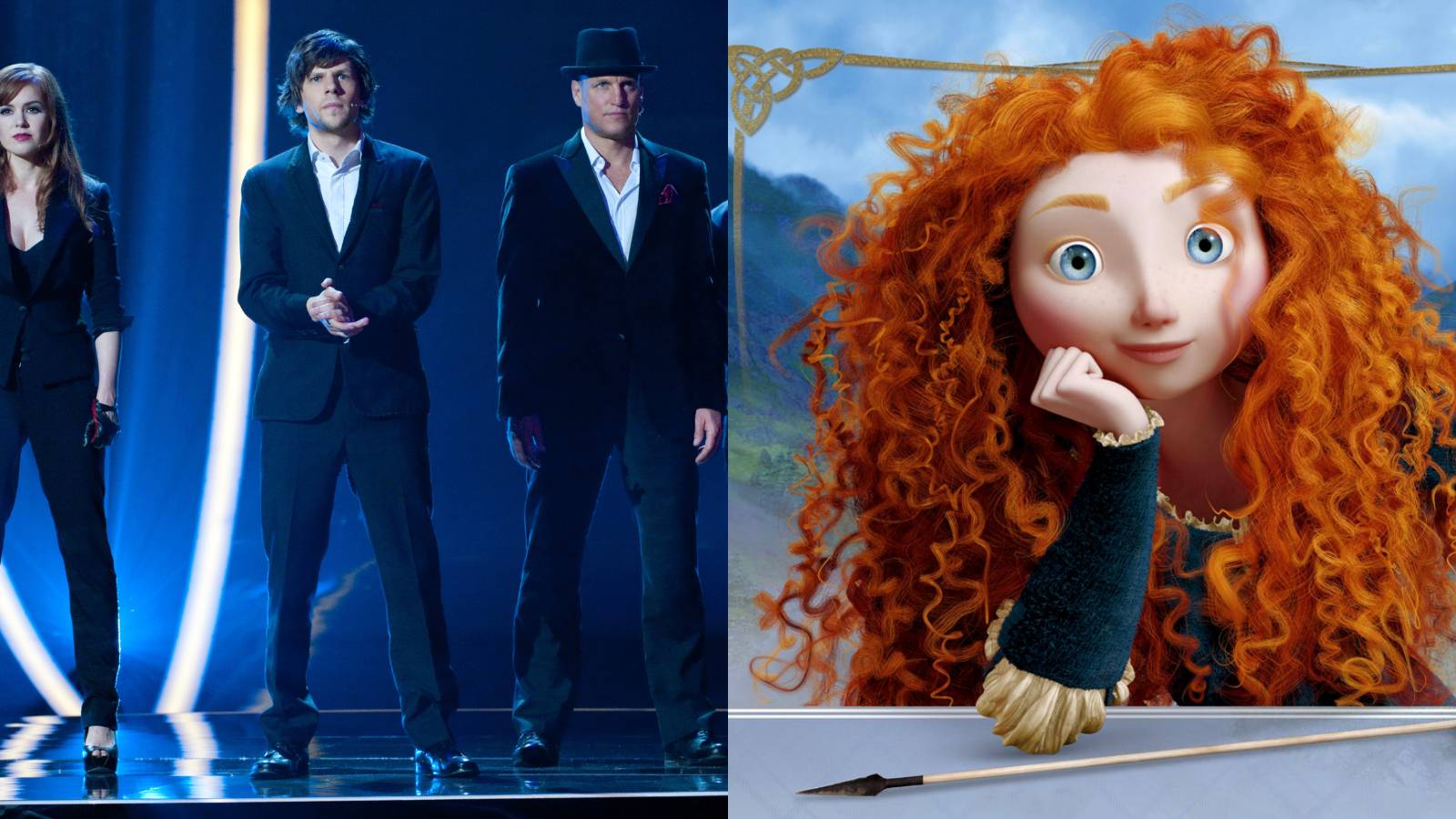  split image Now You See Me and Brave