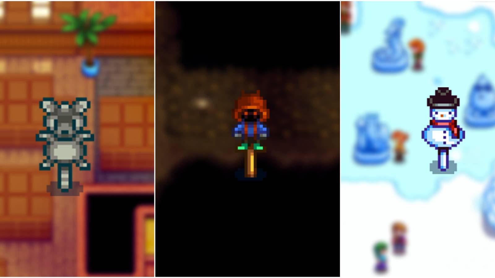 rarecrows 7, 6, and 4