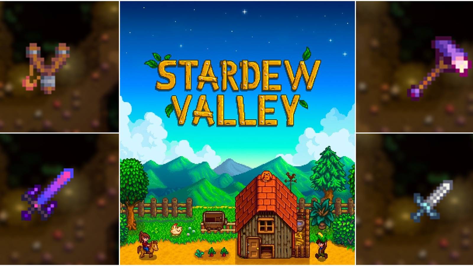 Stardew Valley artwork w/ weapons